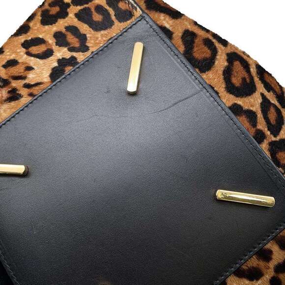 Loewe Hammock Leopard Handbag Black Shoulder Bag - Picture 11 of 11